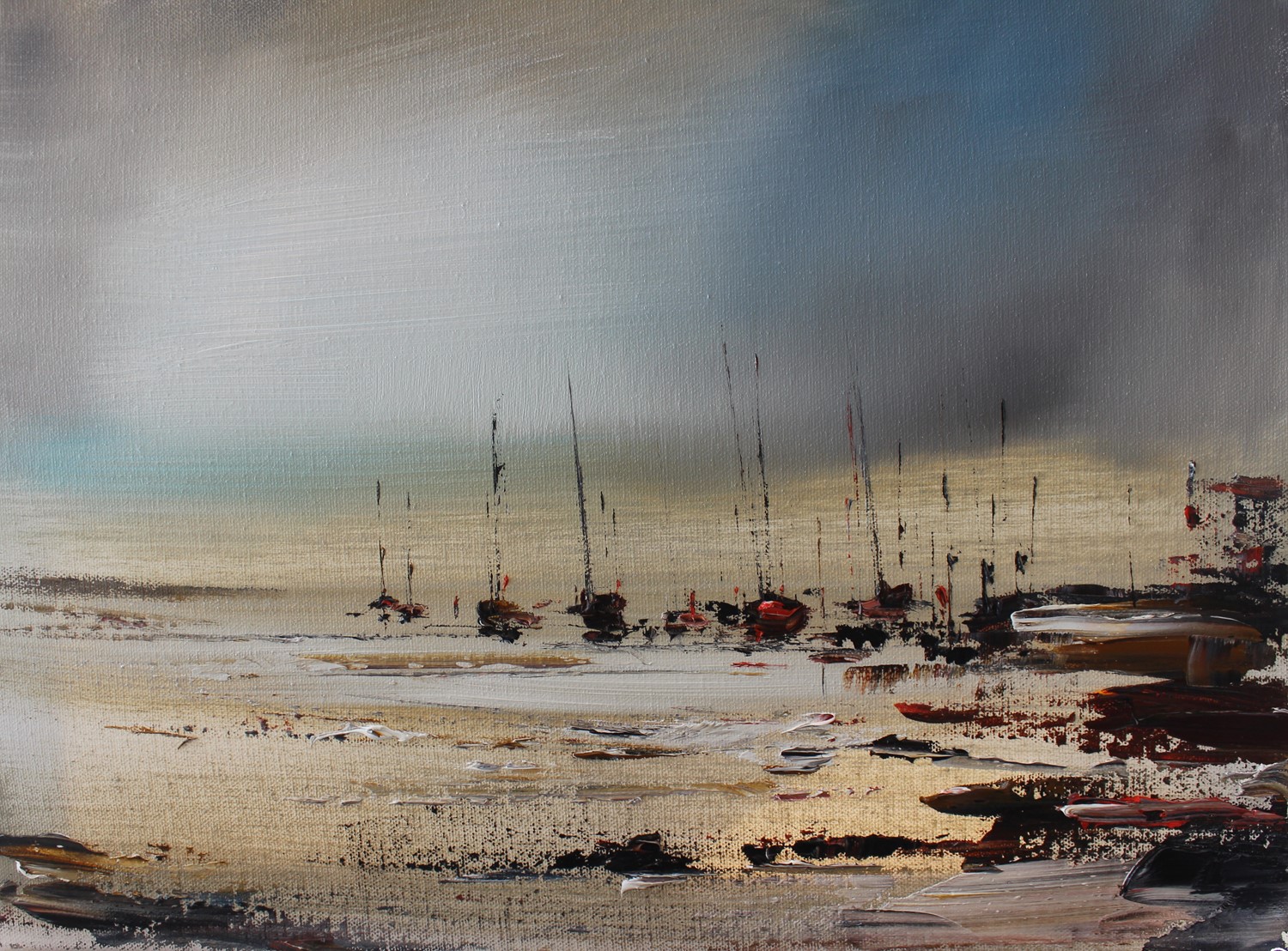 'Across the Silvery Water ' by artist Rosanne Barr